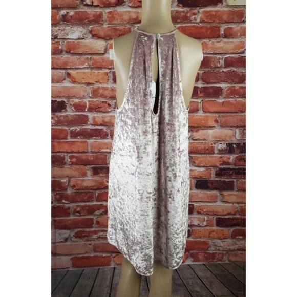 Show Me Your Mumu Pink Velvet Mini Dress Small NWT - Picture 4 of 4